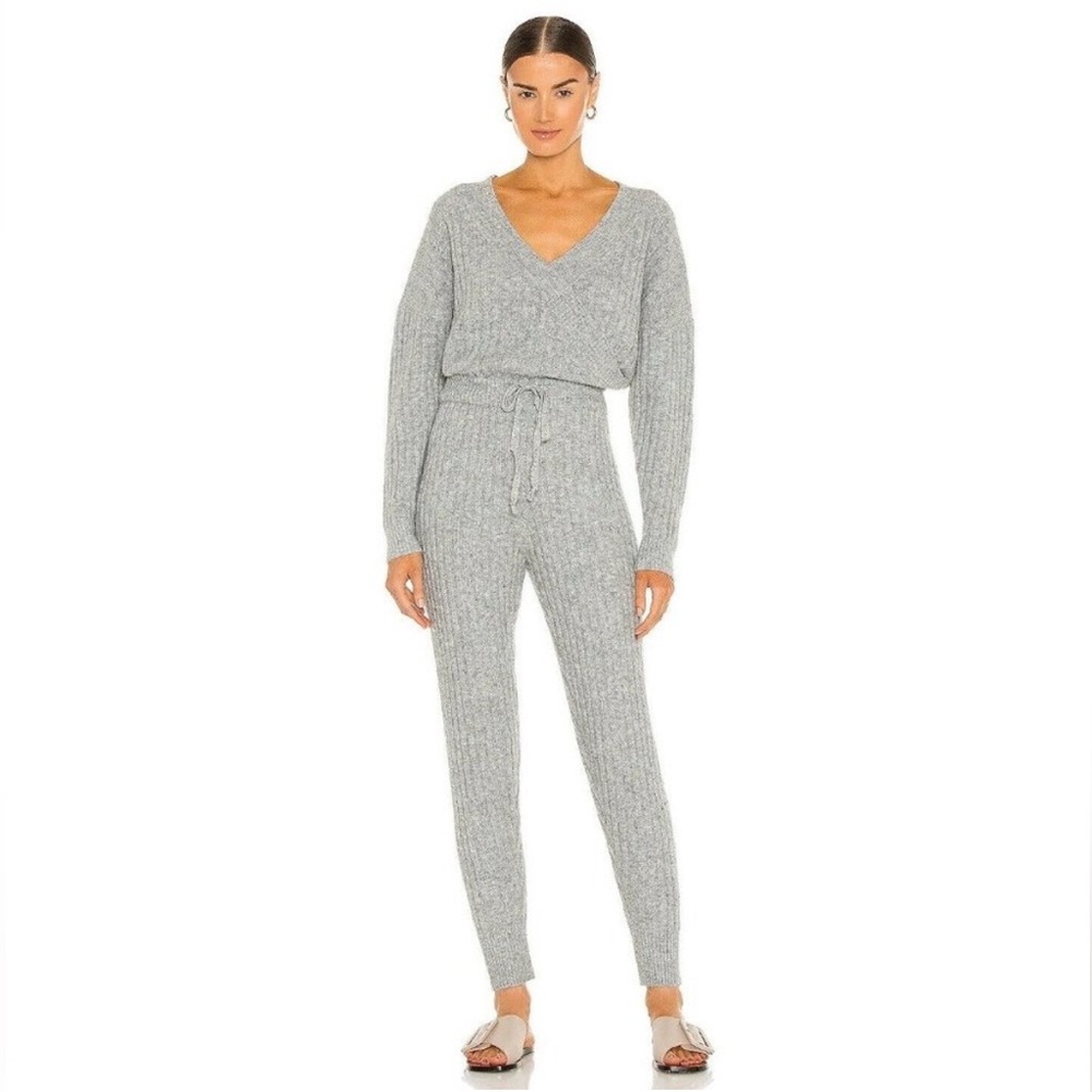 Revolve Central Park West Grey Jumpsuit